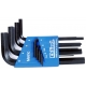 Ekling Hex-L key set of 9 short series metric - plastic holder #10509